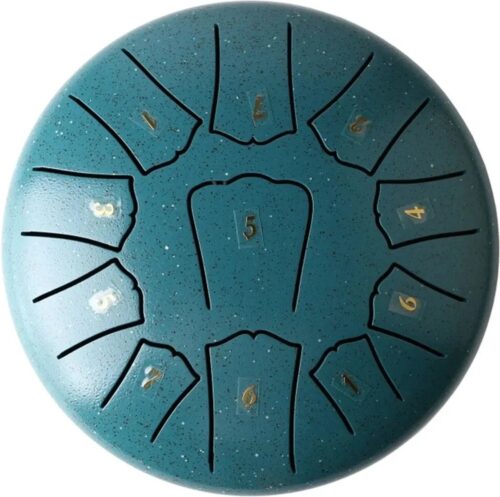 Blyx® - Handpan - Regen Drum - Handpan Drum - Muziek Instrument - Klankschaal - Chakra Drum - Healing Tongue Drum - Muziektherapie - Met Drumstick - Groen