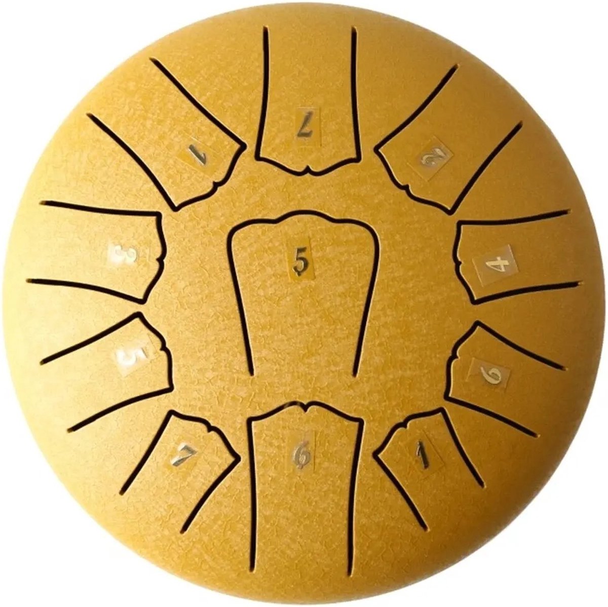 Blyx® - Handpan - Regen Drum - Handpan Drum - Muziek Instrument - Klankschaal - Chakra Drum - Healing Tongue Drum - Muziektherapie - Met Drumstick - Goud