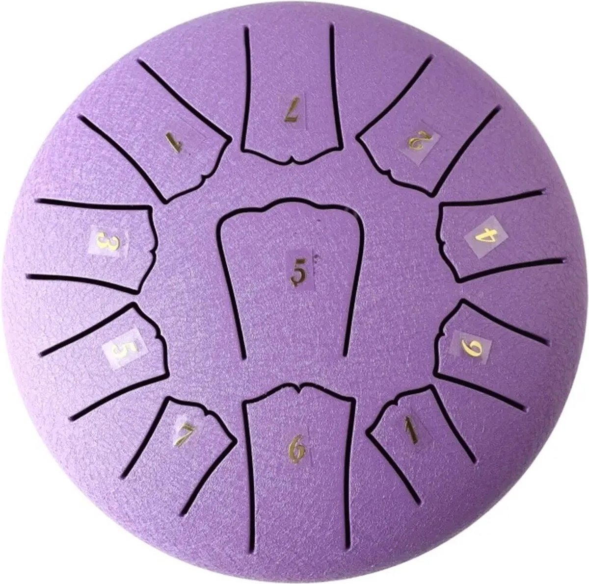 Blyx® - Handpan - Regen Drum - Handpan Drum - Muziek Instrument - Klankschaal - Chakra Drum - Healing Tongue Drum - Muziektherapie - Met Drumstick - Paars