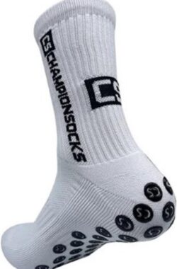 ChampionSocks – Gripsokken Voetbal Wit – Grip Sokken – One Size