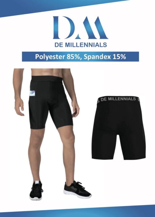 De Millennials - Comfort Ademend Heren shorts - Zwart - Maat L - sportieve korte broek - Gym - Sport - hardloop Shorts - Comfort fit- Universeel - sport - yoga - fitness - outdoor sport - jogging -Slidingshort - Tight