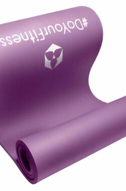 #DoYourFitness dikke fitness mat – “Yamuna” – non-slip, huidvriendelijk, slijtvast – 183 x 61 x 1,5 cm – violett