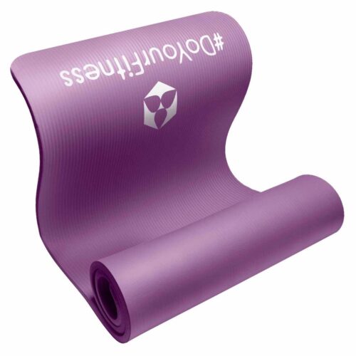 #DoYourFitness dikke fitness mat - "Yamuna" - non-slip, huidvriendelijk, slijtvast - 183 x 61 x 1,5 cm - violett