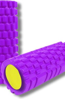 Dragon Foam Roller – Stevige kern – 89891 – Massage Roller voor Fitness Yoga Pilates – Rug Massage – Myofasciale Massager – Foam Roller verbetert de bloedcirculatie – Paars