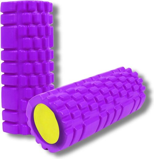 Dragon Foam Roller - Stevige kern - 89891 - Massage Roller voor Fitness Yoga Pilates - Rug Massage - Myofasciale Massager - Foam Roller verbetert de bloedcirculatie - Paars