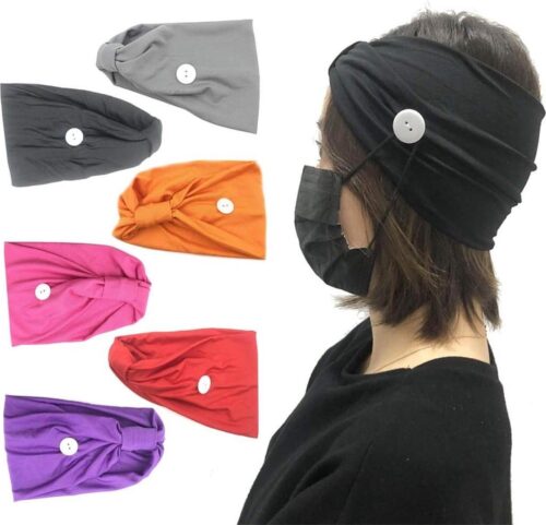 Elastische Brede Hoofdband - Stretchy Bandana Haarband - Kruisknoop - Yoga Hoofddeksels - Sport - Vrouwen - Meisjes