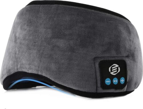 Equivera Slaapmasker Bluetooth - Slaap Koptelefoon - Hoofdband met Speakers - Mannen en Vrouwen - Slaapmasker met Speakers - 100% Verduisterend - Incl. White Noise en Binaural Beats