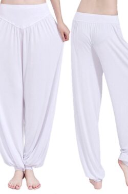 Finnacle – Harembroek – Harem Palts – Yogabroek – Losse Broek – Chillbroek – Harem – Wit – L – Chillpants – Yoga: De Perfecte Broek voor Comfort en Stijl!