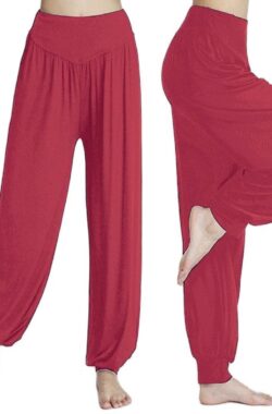 Finnacle – Harembroek / Yogabroek / Chillbroek / Cerise / L / Harempants / Luchtige broek / Loose pants