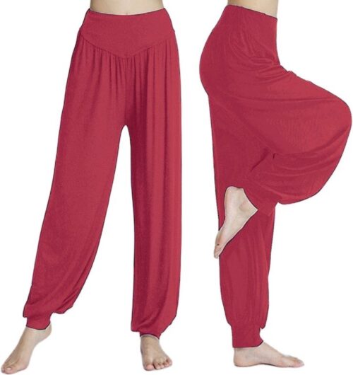 Finnacle - Harembroek / Yogabroek / Chillbroek / Cerise / L / Harempants / Luchtige broek / Loose pants