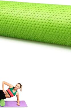 Fitness Foam Roller – Triggerpoint Massage Schuimrubber Rol voor Rug Nek Benen – Fasciatraining Gymnastiekrol 45x15cm – Mannen en Vrouwen.