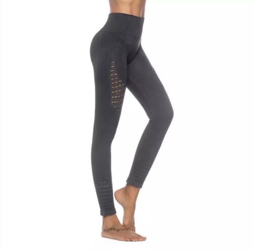 Fitness/Yoga legging - Highwaist - Fitness legging - sport legging Stretch - squat proof - Zwart - Large