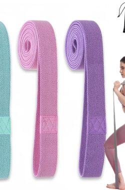 Fitnessbanden Weerstandsbanden Lange stoffen weerstandsbanden Set van 3 antislip sportbanden Trainingsbanden Fitness Home Pull-Up Band voor Yoga Pilates Krachttraining Gymnastiek