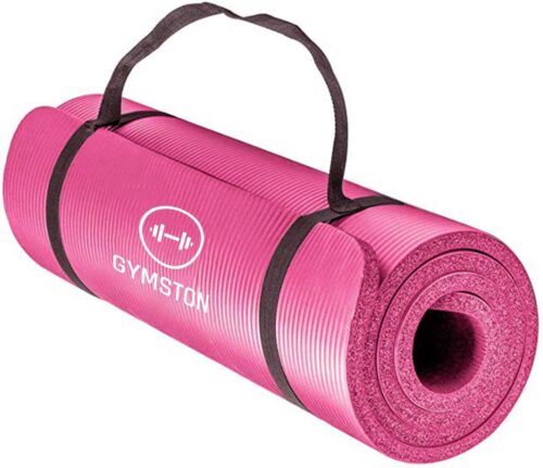 Fitnessmat Inclusief draagtas en extra draagriem - 183 cm x 61 cm x 1.5 cm - Roze