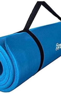 Fitnessmat – Sportmat – Yogamat antislip – Yogamat – 1.5 kg – Rubber – Blauw – 190 x 80 x 1.5 cm