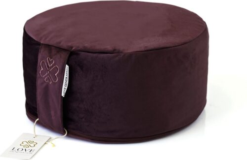 Fluwelen Meditatiekussen | ⌀30cm - 15cm | Beloved Burgundy