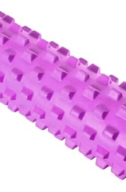 Foam Roller Trigger Point Therapy en zelfmassage – 33 x 13 cm – roze voor crossfit stretching yoga pilates fysiotherapie