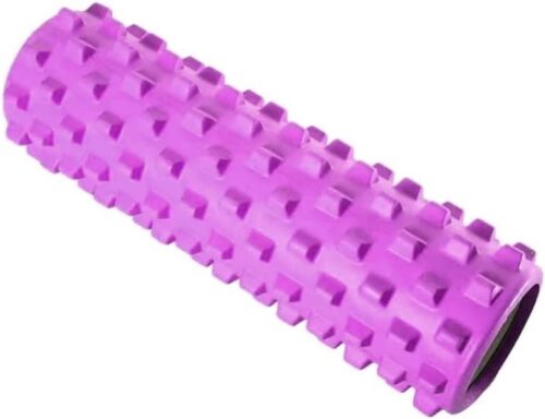 Foam Roller Trigger Point Therapy en zelfmassage - 33 x 13 cm - roze voor crossfit stretching yoga pilates fysiotherapie