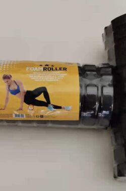 Foam roller – Foamroller – zwart – 33 cm x Ø 13,5 cm – foamrol – triggerpont massage