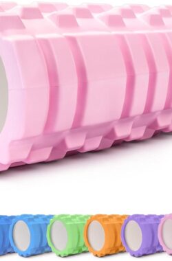 Foam roller voor Fitness – Superieure Spier – Ultralichte Resistent Schuimroller Therapie – Zelfmassage Tool om Herstel en Flexibiliteit te Verbeteren – Roze C