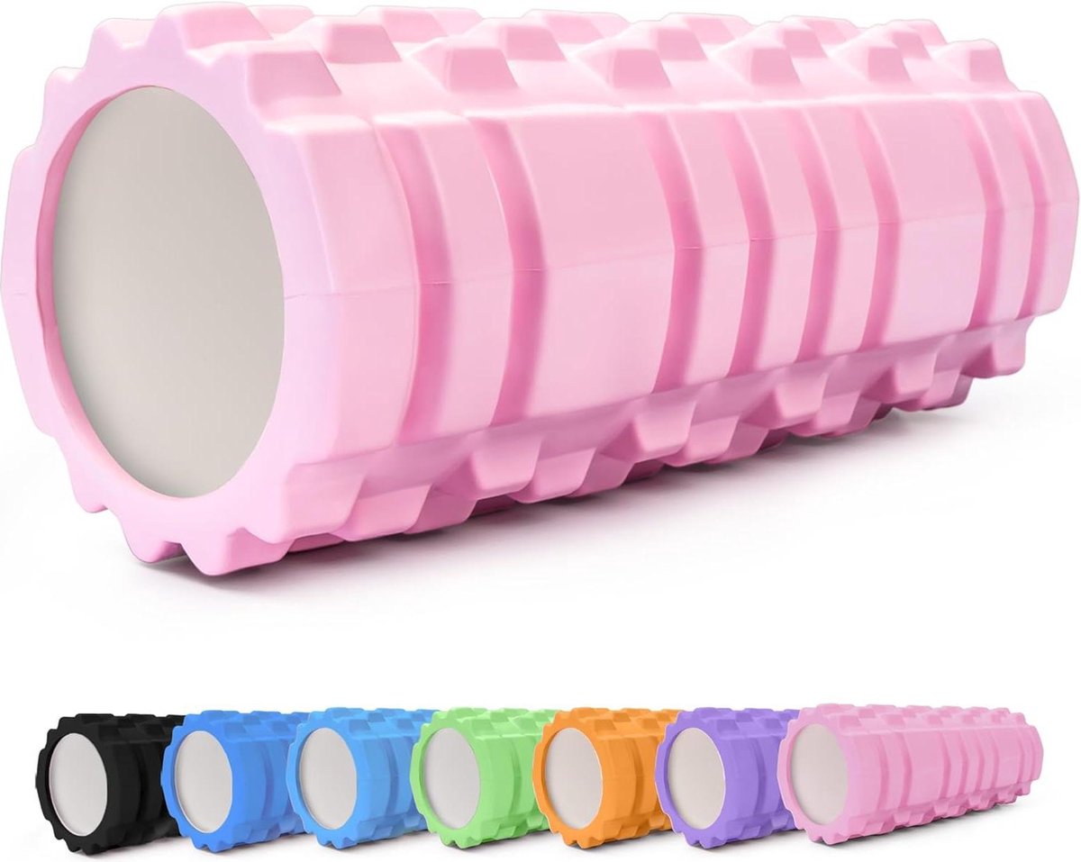 Foam roller voor Fitness - Superieure Spier - Ultralichte Resistent Schuimroller Therapie - Zelfmassage Tool om Herstel en Flexibiliteit te Verbeteren - Roze C