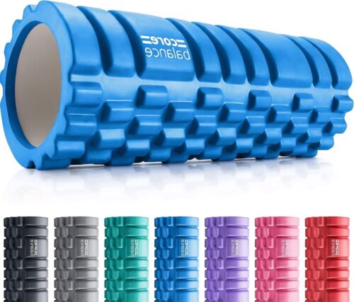 Foamroller - Gestructureerde fasciarol voor massage triggerpunttherapie fitness fysio en revalidatie