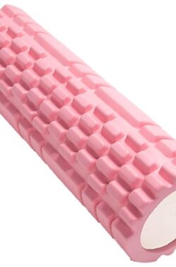 Foamroller roze Pilatesrol – spierversterking fitness massage fascia