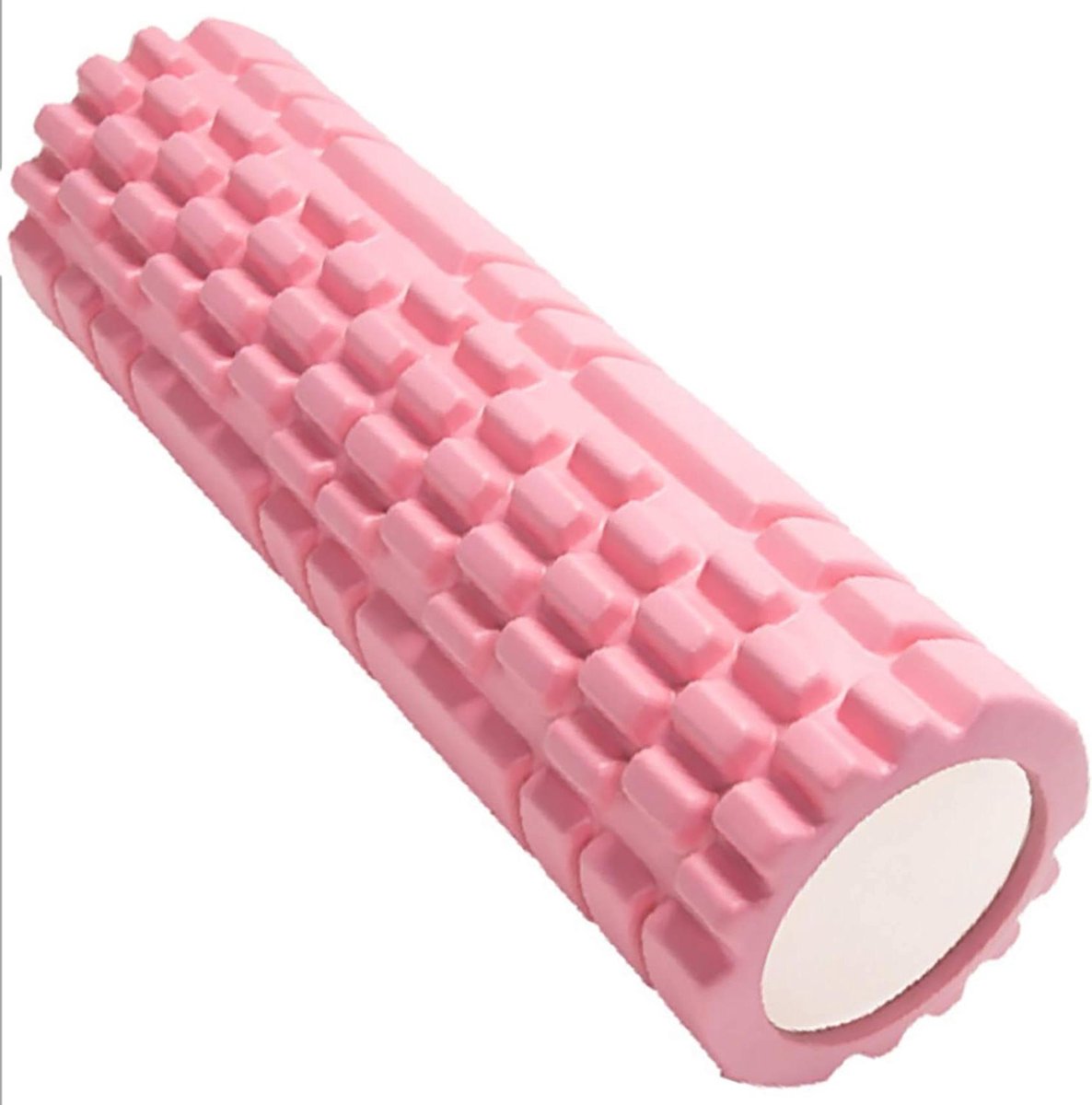 Foamroller roze Pilatesrol - spierversterking fitness massage fascia