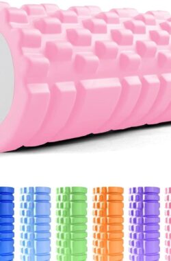 Foamroller voor Fitness – Verbeter Flexibiliteit en Herstel – Ultralichte Spierroller Therapie – Zelfmassage Tool (Roze O)