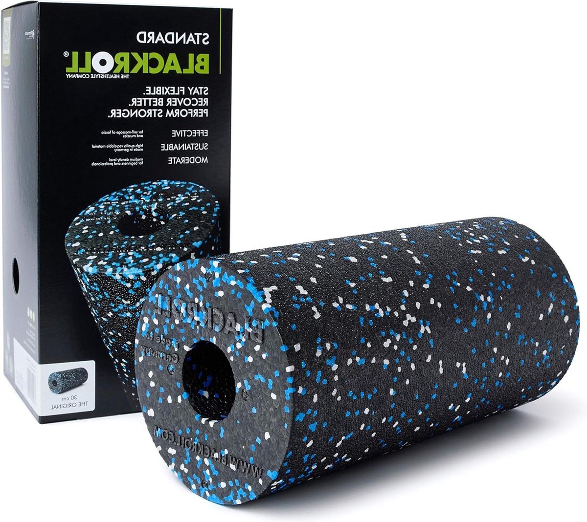 Foamroller zelfmassage rug nek - Effectieve massage roller voor functionele training 30 cm - BLACKROLL® STANDARD Foam Roller