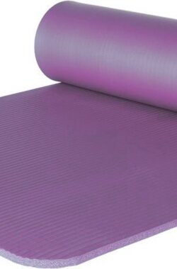 ForzaFit yoga mat met draagriem – Extra dik 12 mm – Paars