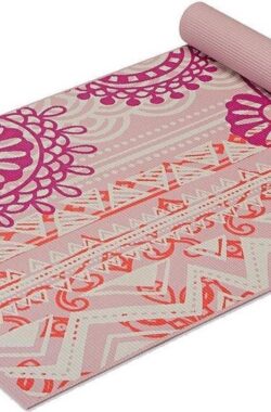 Gaiam Bohemian Rose Yoga Mat – Roze – 173 X 61 X 0.4 Cm