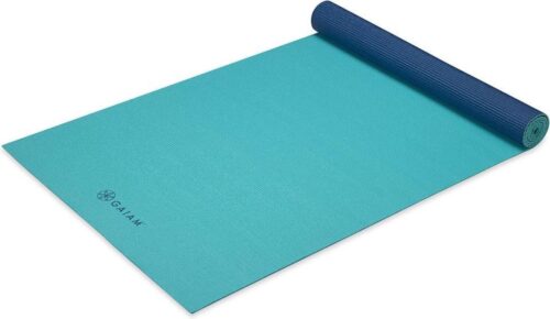 Gaiam Open Sea Omkeerbare Yoga Mat - Blauw - 172 X 61 X 0.4 Cm