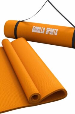 Gorilla Sports Yogamat Deluxe (190 x 100 x 1,5 cm) – Yoga Mat – oranje