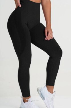 Gymlegging BUTTLIFT – Maat L – Zwart – Pushup Legging – Fitness Legging – Sportlegging – Sportkleding – Yoga legging