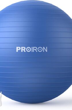 Proiron Exercise Ball Pezziball Chair Ball 55 cm 65 cm 75 cm with Pump Anti Burst Robust for Adults Office Pregnancy Pezzi Balls Gymnastics Balls