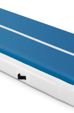 Gymrex Opblaasbare Gymmat – 400 x 100 x 20 cm – 200 kg – blauw / wit