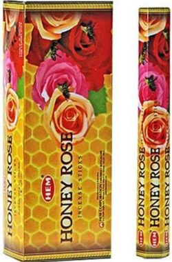 HEM Wierook – Honey Rose – Slof (6 pakjes/120 stokjes)