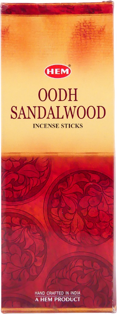 HEM Wierook - Oodh Sandalwood - Slof / Voordeelbox (6 Pakjes / 120 stokjes)