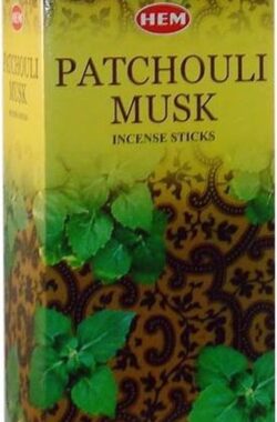 HEM Wierook – Patchouli Musk – Slof (6 pakjes/120 stokjes)