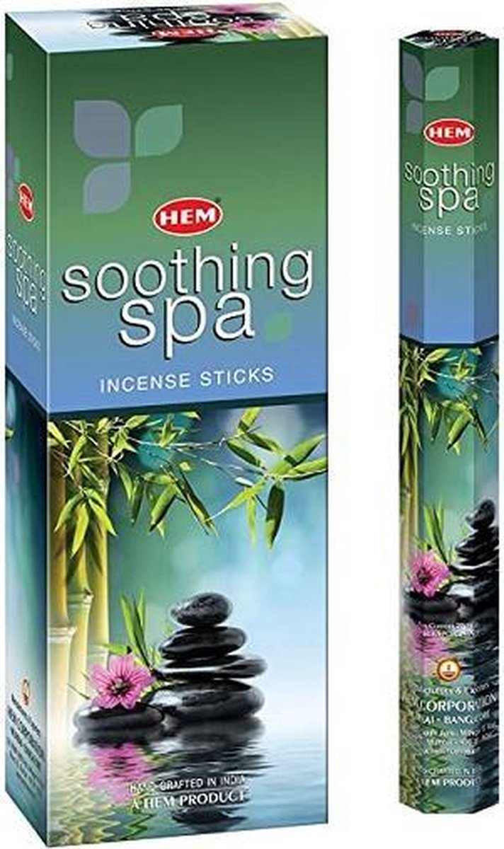 HEM Wierook - Soothing Spa - Slof (6 pakjes/120 stokjes)