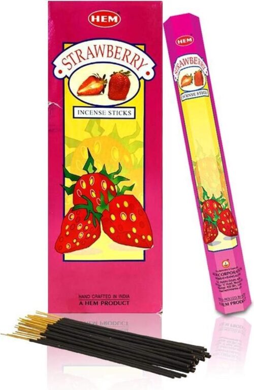 HEM Wierook - Strawberry - Slof (6 pakjes/120 stokjes)