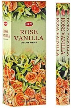 HEM Wierook – Vanilla Rose – Slof (6 pakjes/120 stokjes)