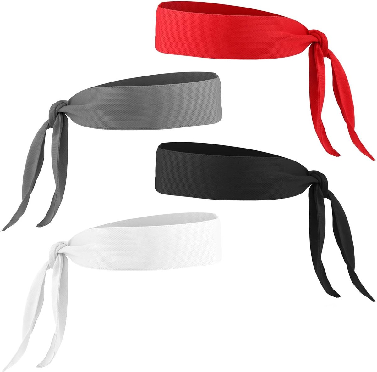 Hoofdband sport zweet voor mannen en vrouwen - Bandana's sport ademend - Dri-Fit Head Tie verstelbare sneldrogende banden voor tennis hardlopen yoga