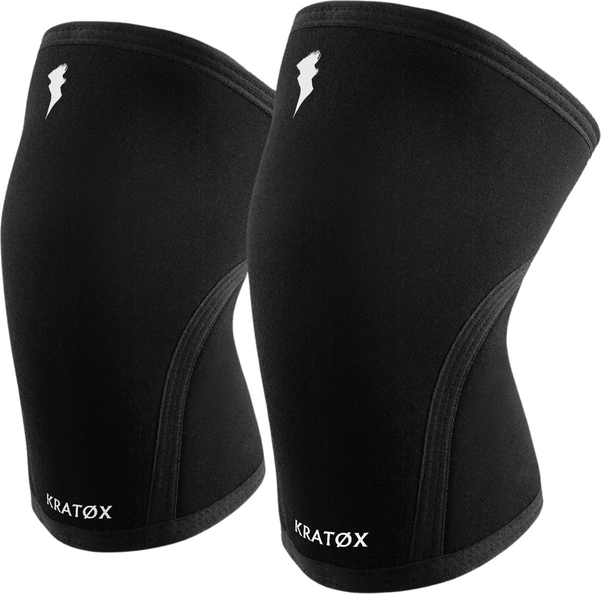 KRATØX Premium Knee Sleeves - Knie Brace - Kniebandage - Knee Sleeves - Fitness - Crossfit - Knieband - Braces - 7 mm - 2 stuks - Maat M