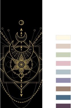 Love Generation ● Design Yoga Mat ● Fitness Mat ● Sacred Print ● Zwart