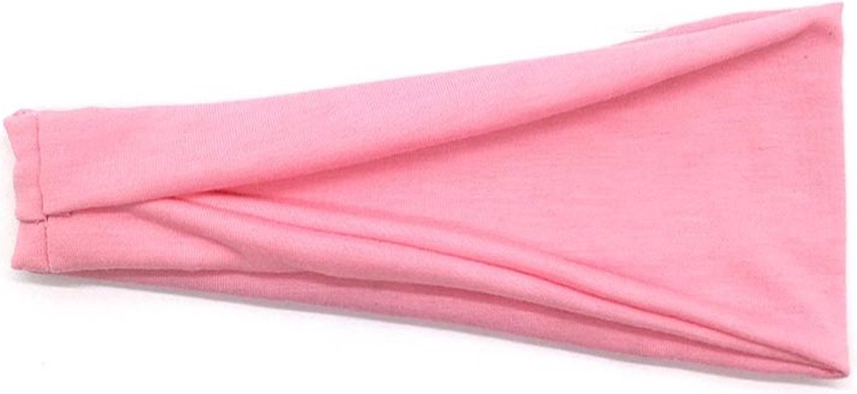 MJ Sports Hoofdband - Hoofdband Sport - Zweetband - Haarband - Sporthaarband - Hardlopen - Unisex - Licht Roze