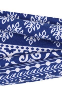 MJ Sports Premium Camo Haarband Festival Blue – Camo Sporthaarband voor Dames en Heren – Hoofdband Sport – Fitness – Hardlopen – Bandana