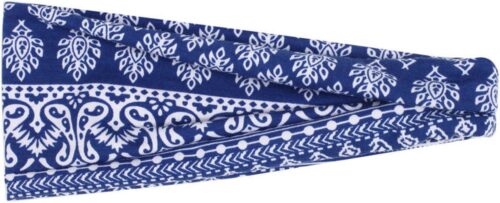 MJ Sports Premium Camo Haarband Festival Blue - Camo Sporthaarband voor Dames en Heren - Hoofdband Sport - Fitness - Hardlopen - Bandana