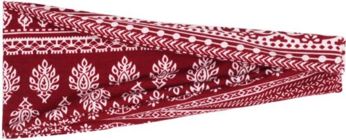 MJ Sports Premium Camo Haarband Festival Red - Camo Sporthaarband voor Dames en Heren - Hoofdband Sport - Fitness - Hardlopen - Bandana